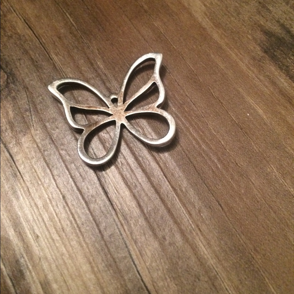 Tiffany’s silver butterfly pendant